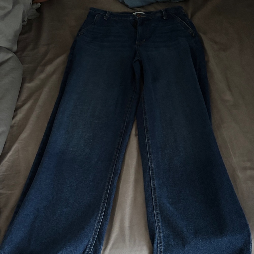 Sofia by Sofia Vergara Dark Blue Wide Leg Jeans